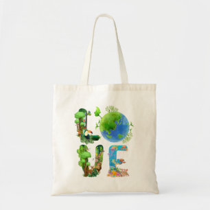 Bolsa Tote Love World Earth Day 2022 Planet Environmental Ani