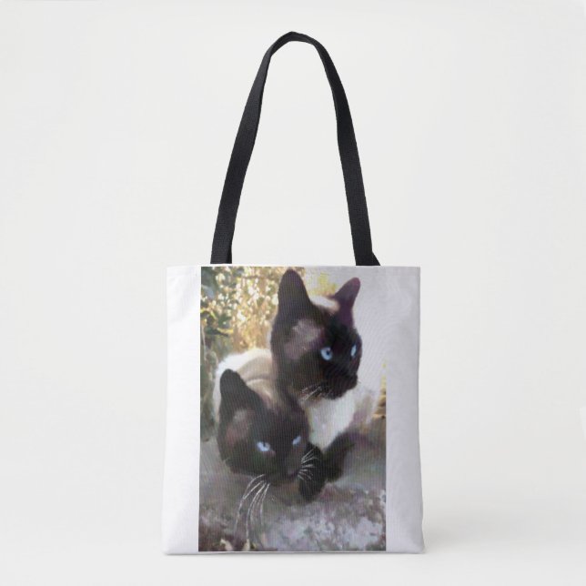 Bolsa Tote Lovely siamese (Frente)