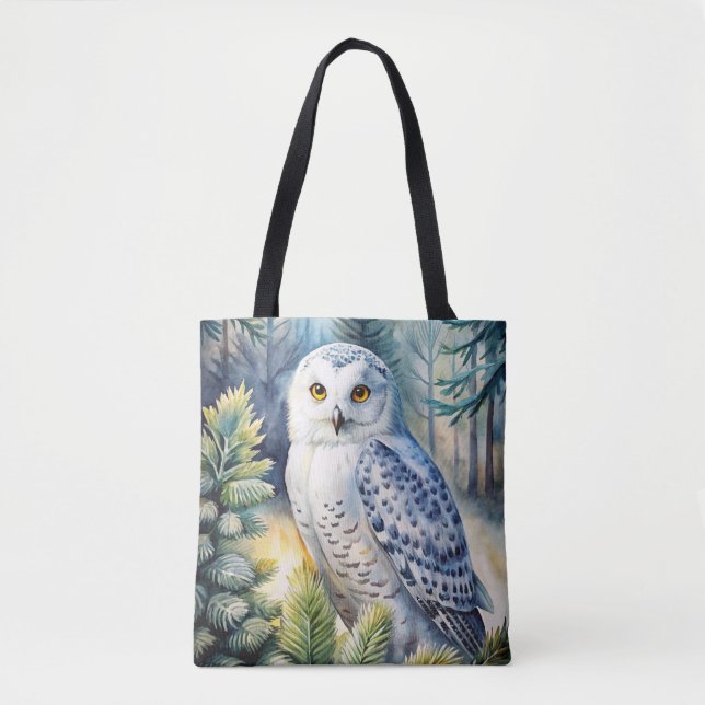 Bolsa Tote Lovely Snowy Owl (Frente)