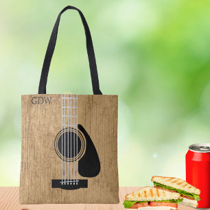 Bolsa Tote Lover de Música de Violão Acústico