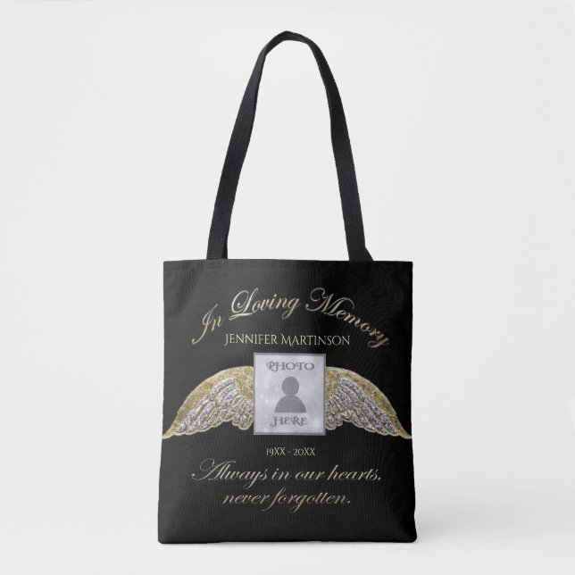 Bolsa Tote Loving Memory Photo Memorial (Frente)