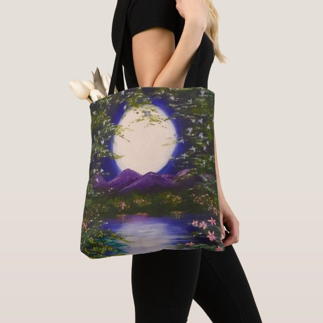Bolsa Tote Lua Cheia (Close Up)