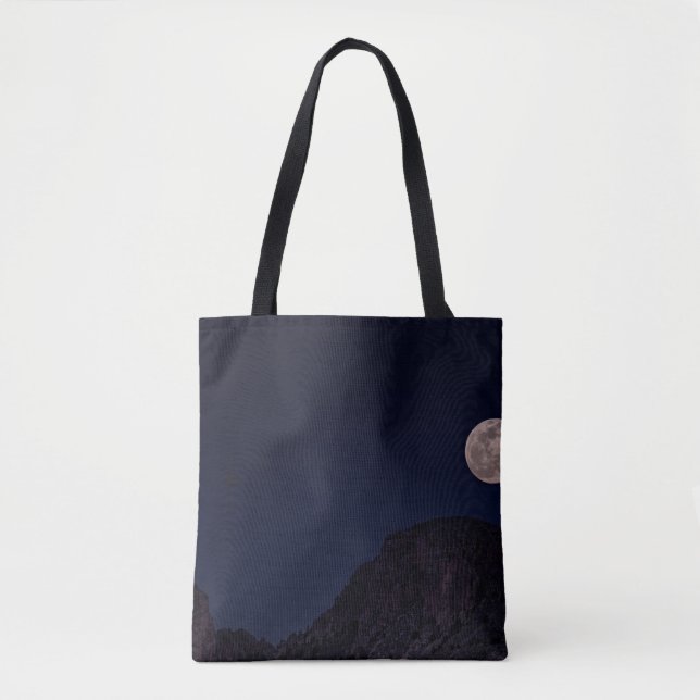 BOLSA TOTE LUA CHEIA SOBRE A MONTANHA (Frente)