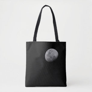 Bolsa Tote Lua com céu negro Zâmbia, Luangwa do Sul