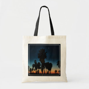 Bolsa Tote Lua crescente e uma estrela no por do sol