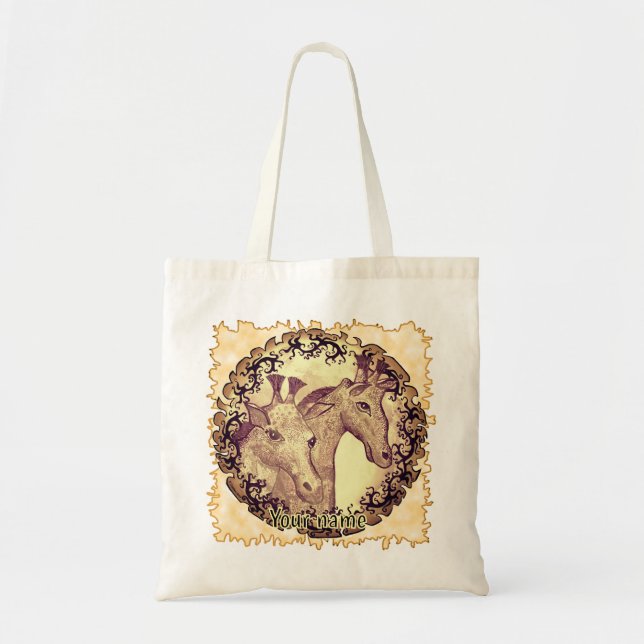 Bolsa Tote Lua da Girafa (Frente)