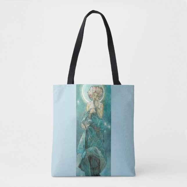 Bolsa Tote Lua de Alphonse Mucha (Frente)