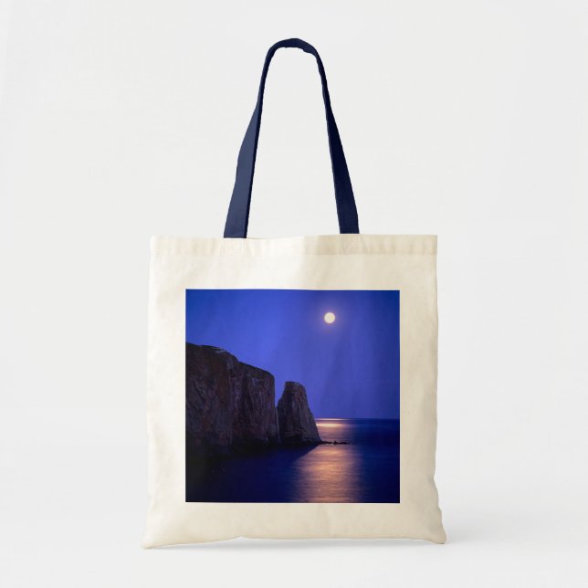 Bolsa Tote Lua Em Dusk | Perce Rock Gaspe Coast Quebec (Frente)