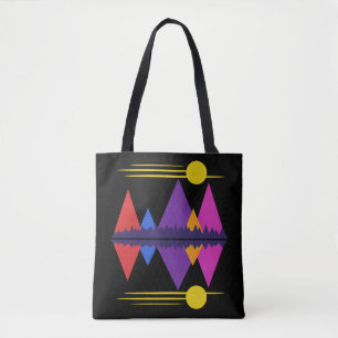 Bolsa Tote Lua Sobre As Montanhas #5