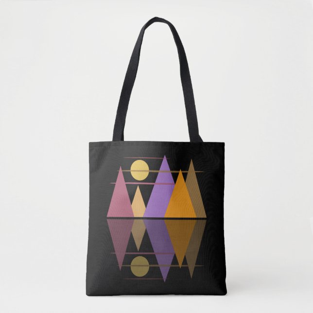Bolsa Tote Lua Sobre as Montanhas #6 (Frente)