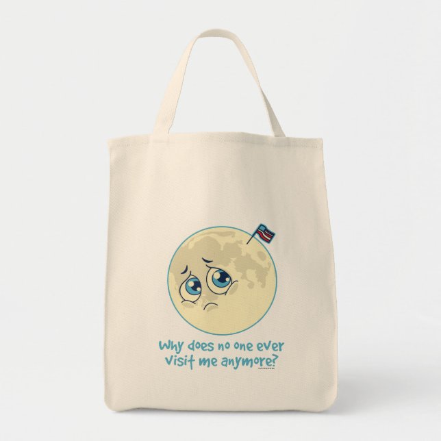 Bolsa Tote Lua triste (Frente)