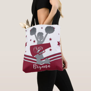 Bolsa Tote Luas Prata Estrelas Brancas Animam Liderança de To