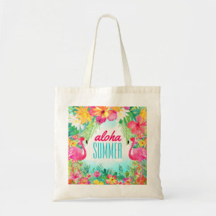 Bolsa Tote Luau Tropical Havaiana Aloha Summer Divertido