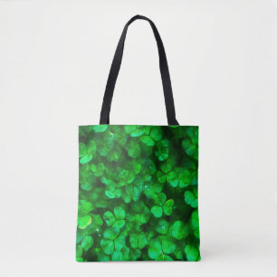 Bolsa Tote Lucky Celtic Irish Green Shamrocks