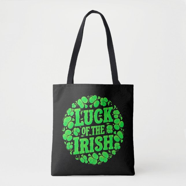 Bolsa Tote Lucky Irish Clovers (Frente)