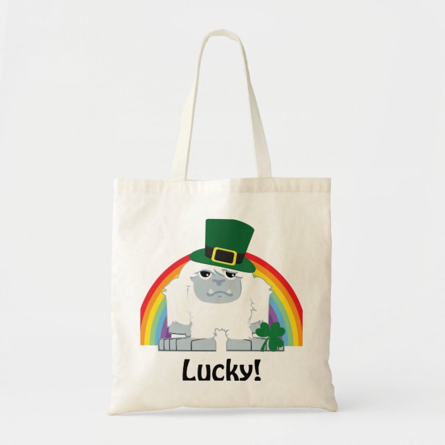 Bolsa Tote Lucky Yeti Leprechaun (Frente)