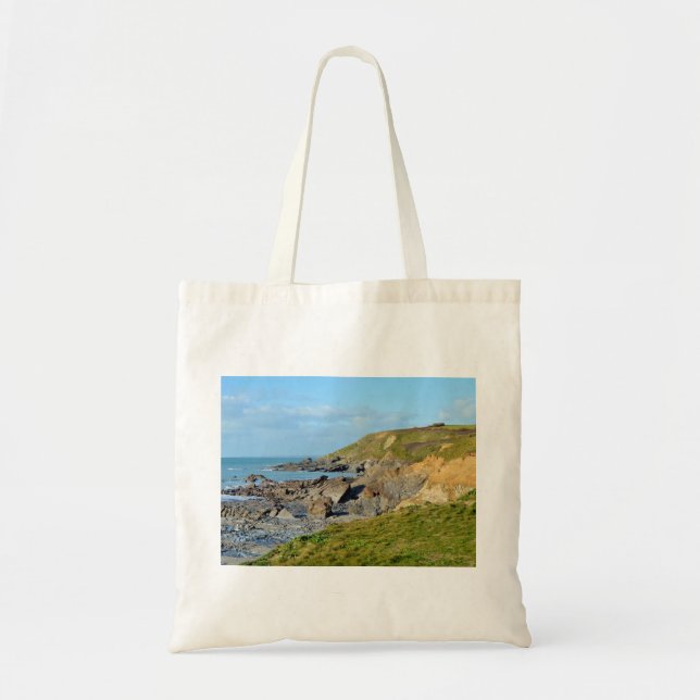 Bolsa Tote Lugar de Cornualha Inglaterra Poldark da angra do (Frente)
