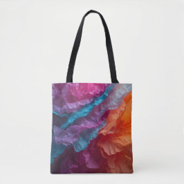 Bolsa Tote Luminous Abstract Tissue Paper Layers