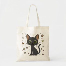 Bolsa Tote Luminous Luno Floral Cat