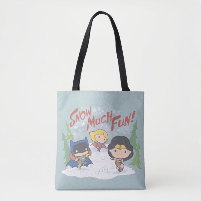 Bolsa Tote Luta da Liga da Justiça Chibi Snowball (Frente)