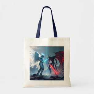 Bolsa Tote Luta de demônios robôs fantásticos