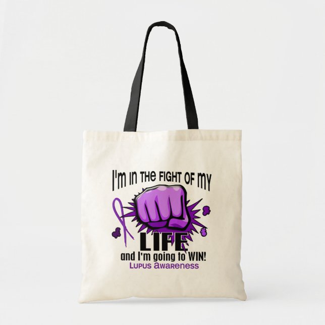 Bolsa Tote Luta de meu lúpus da vida 2 (Frente)