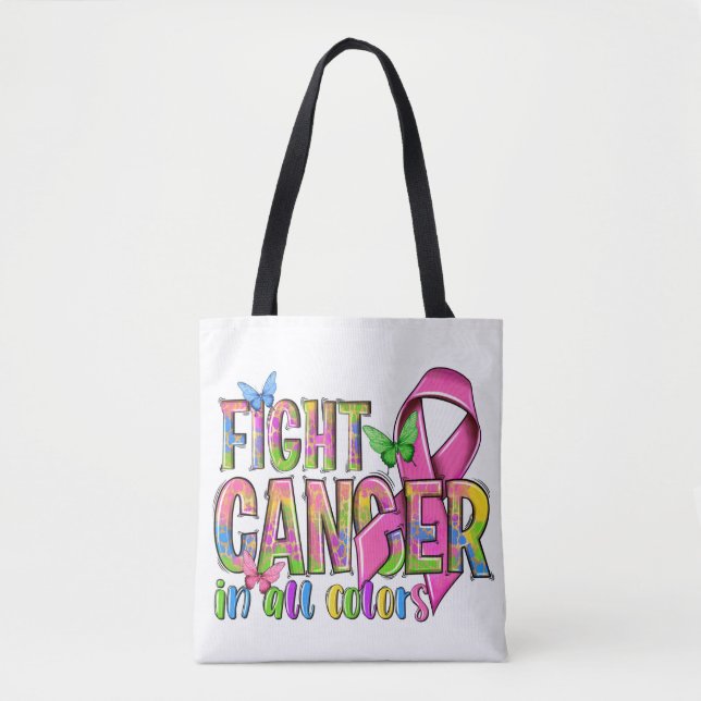 Bolsa Tote Lutar com a barra de ferramentas do Cancer (Frente)