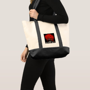 Bolsa Tote Luv U 2 Peças Vermelhas Coração Deixa Tote Bag Árv