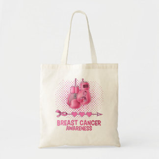 Bolsa Tote Luvas de Boxing Rosa, de Consciencialização do Can