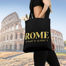 Bolsa Tote Lux Dourada Roma Latitude & Longitude
