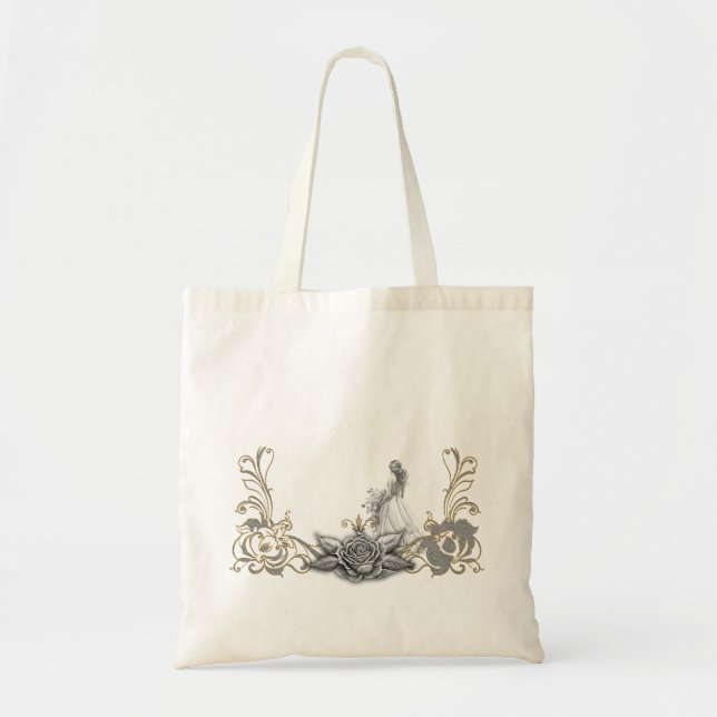 Bolsa Tote Luxo encontra romance. (Frente)