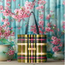 Luxo - Xadrez verde-oliva personalizada, Dourada e