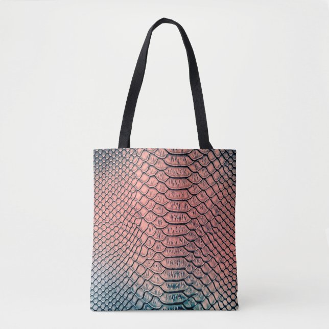 Bolsa Tote Luxury snake skin texture backgroundtexture,leathe (Frente)