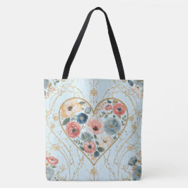 Bolsa Tote Luxury, Valentine's Day, Flowers of My Heart