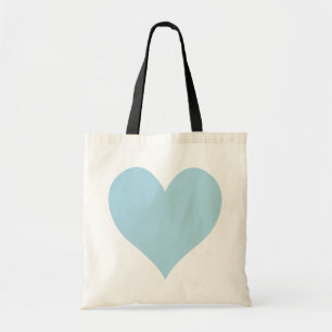 Bolsa Tote Luz bonito - coração azul