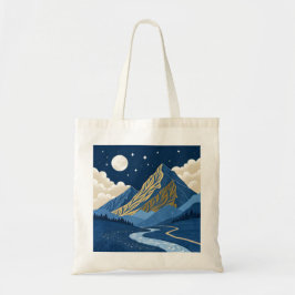 Bolsa Tote Luz da Lua na Montanha