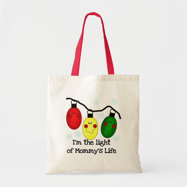 Bolsa Tote Luz de Camisetas e presentes de Mamãe (Frente)