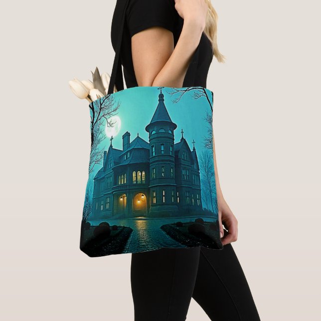 Bolsa Tote Luz de Lua da Mansão Vitoriana Eerie (Close Up)