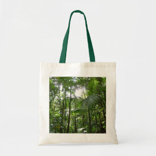 Bolsa Tote Luz do sol através da capa tropical da floresta tr