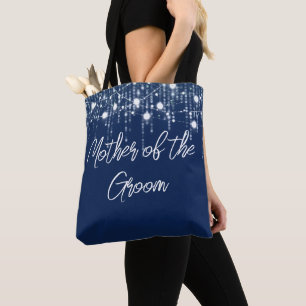 Bolsa Tote Luzes brancas e azuis Mãe do Alcance