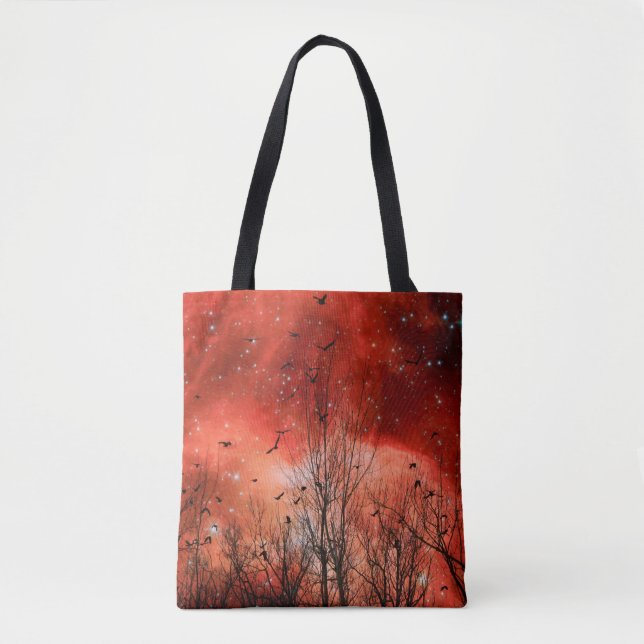Bolsa Tote Luzes da Estrela Vermelha (Frente)