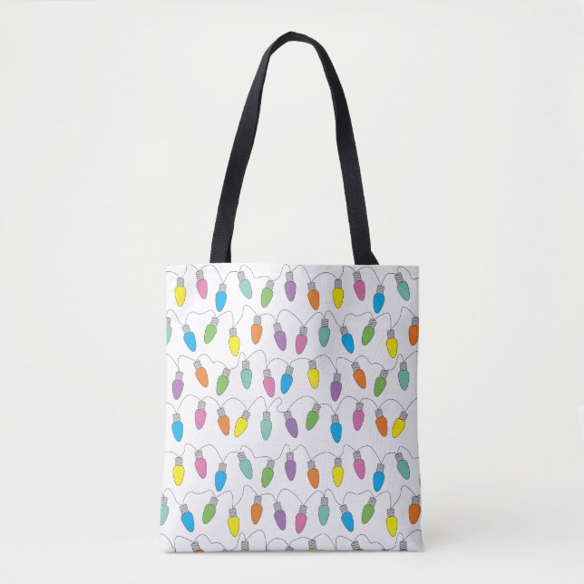 Bolsa Tote Luzes de Natal (Frente)