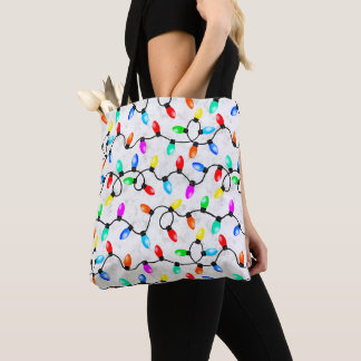 Bolsa Tote Luzes de Natal na Neve