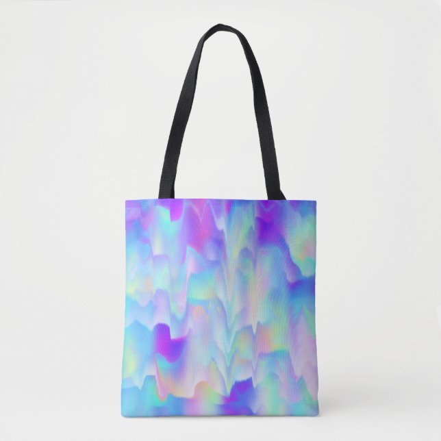 Bolsa Tote Luzes do Norte abstrato (Frente)