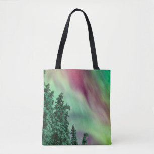 Bolsa Tote Luzes do Norte Inverno em Glennallen, Alasca