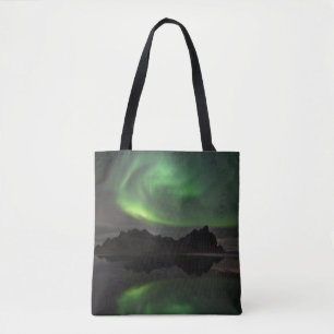 Bolsa Tote Luzes do Norte   Praia Vestrahorn Hofn, Islândia