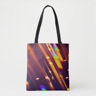 Bolsa Tote Luzes Douradas ou luminosas de abstrato xmas. Chr