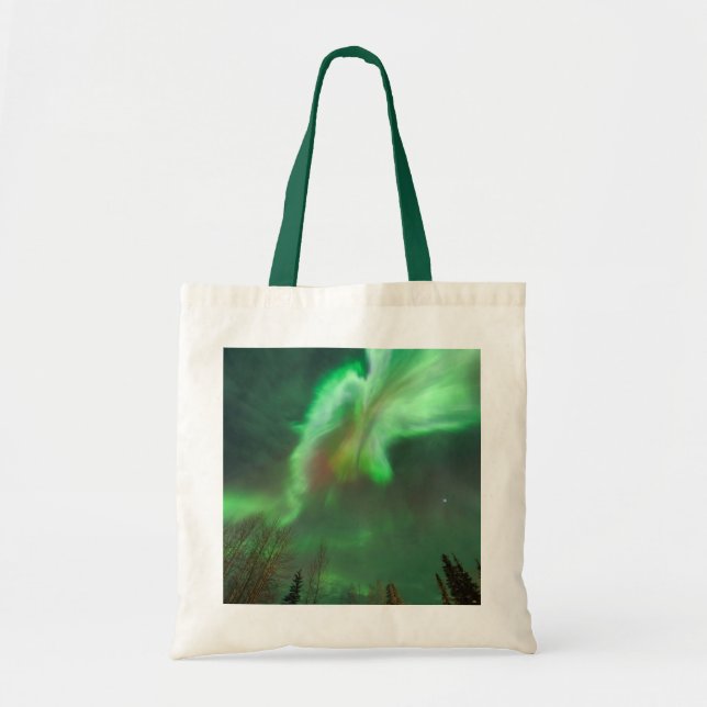 Bolsa Tote Luzes Nortes Aurora Borealis | Fairbanks (Frente)