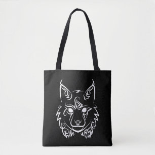 Bolsa Tote Lynx Tribal Preto e Branco