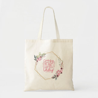 Bolsa Tote Má-dama de Plantas com borda floral